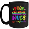 Free Grandma Hugs Rainbow LGBT Lesbian Gay Pride Trans Retro Mug | siriusteestore