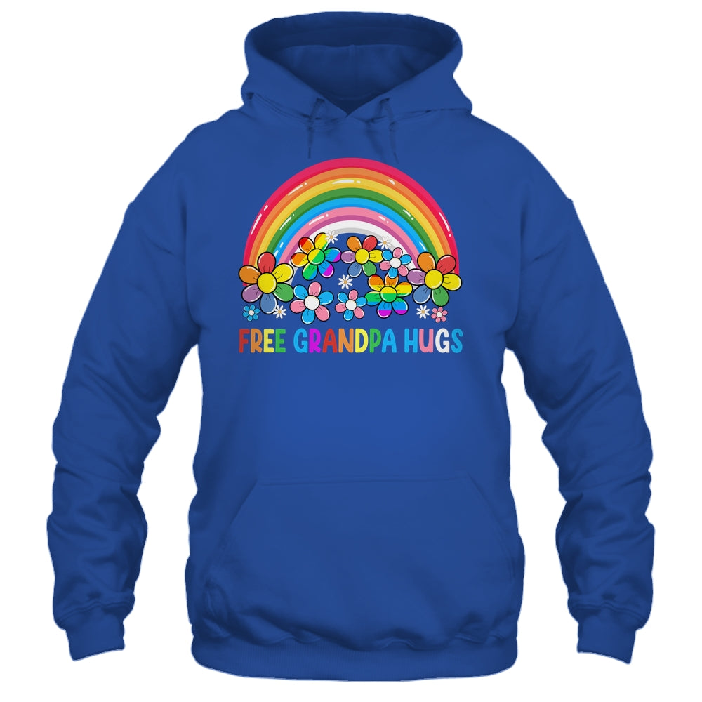 Free Grandpa Hugs LGBT Gay Lesbian Transgender Pride Rainbow Shirt & Hoodie | siriusteestore