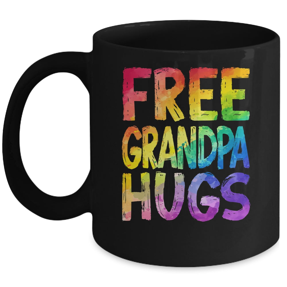 Free Grandpa Hugs LGBT Pride LGBTQ Lesbian Gay Rainbow Mug | siriusteestore