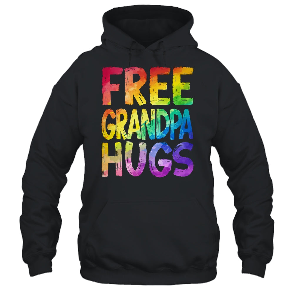 Free Grandpa Hugs LGBT Pride LGBTQ Lesbian Gay Rainbow Shirt & Tank Top | siriusteestore