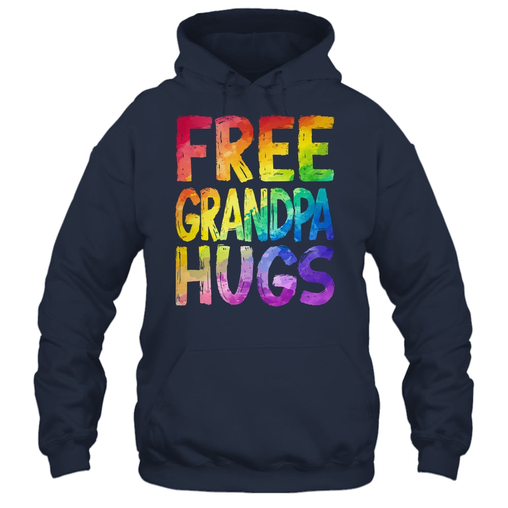 Free Grandpa Hugs LGBT Pride LGBTQ Lesbian Gay Rainbow Shirt & Tank Top | siriusteestore