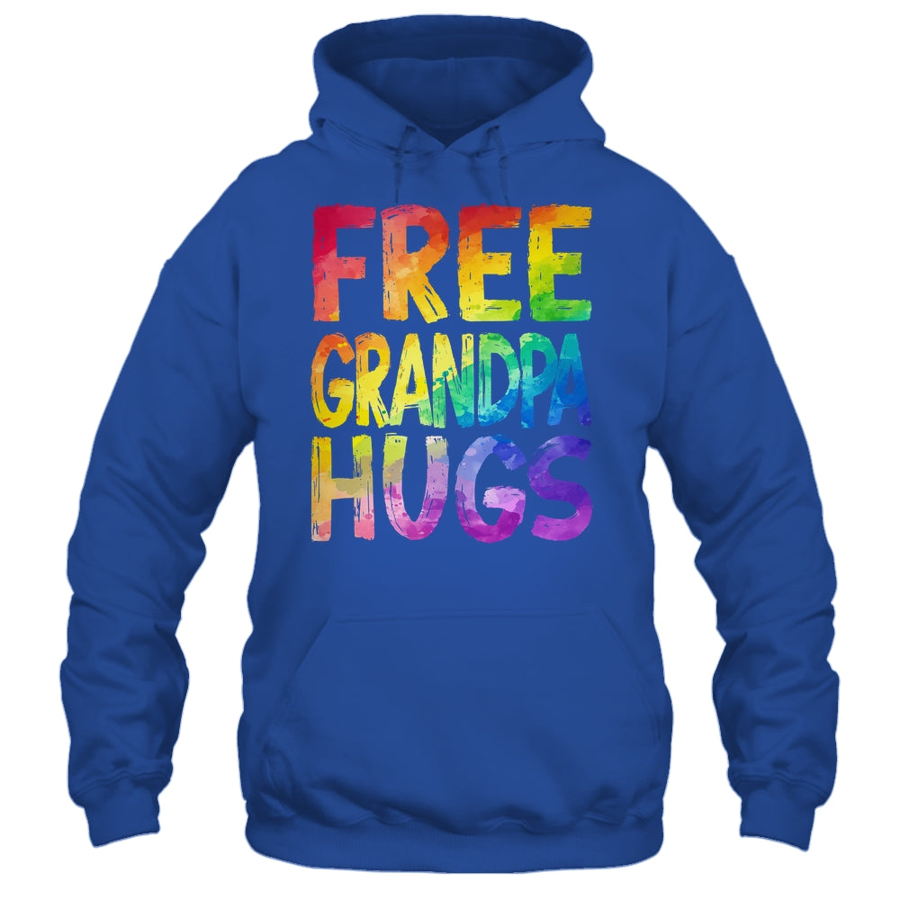 Free Grandpa Hugs LGBT Pride LGBTQ Lesbian Gay Rainbow Shirt & Tank Top | siriusteestore