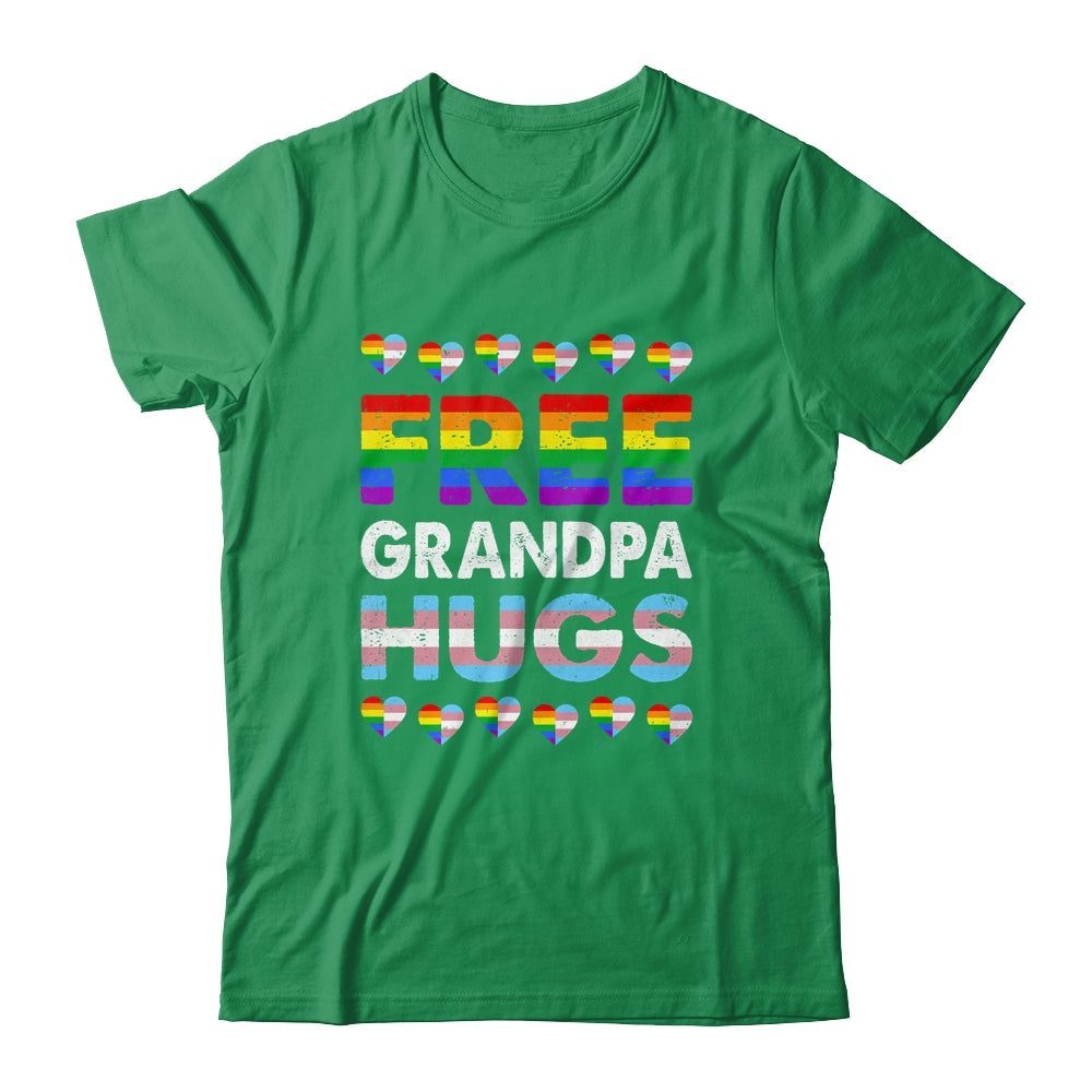 Free Grandpa Hugs Rainbow LGBTQ Gay Pride Month Proud Ally Shirt & Hoodie | siriusteestore