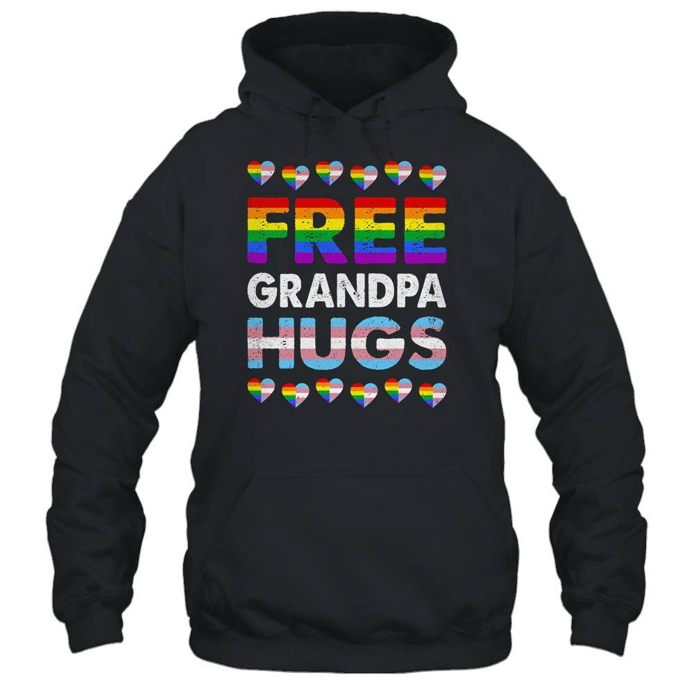 Free Grandpa Hugs Rainbow LGBTQ Gay Pride Month Proud Ally Shirt & Hoodie | siriusteestore