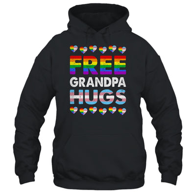 Free Grandpa Hugs Rainbow LGBTQ Gay Pride Month Proud Ally Shirt & Hoodie | siriusteestore