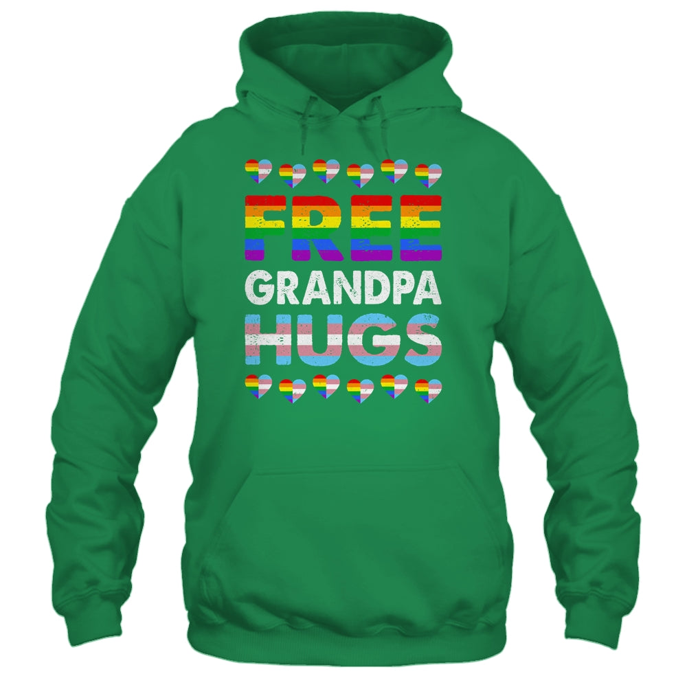Free Grandpa Hugs Rainbow LGBTQ Gay Pride Month Proud Ally Shirt & Hoodie | siriusteestore