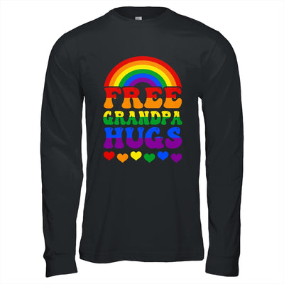 Free Grandpa Hugs Rainbow LGBT Lesbian Gay Trans Groovy Shirt & Hoodie | siriusteestore
