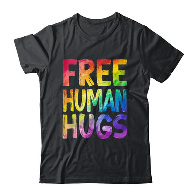 Free Human Hugs LGBT Pride LGBTQ Lesbian Gay Rainbow Women Men Shirt & Hoodie | siriusteestore