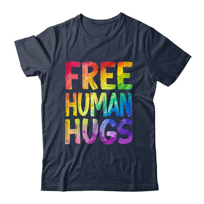 Free Human Hugs LGBT Pride LGBTQ Lesbian Gay Rainbow Women Men Shirt & Hoodie | siriusteestore