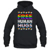 Free Human Hugs Rainbow LGBTQ Gay Pride Month Proud Ally Shirt & Tank Top | siriusteestore