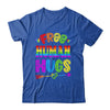 Free Human Hugs Rainbow LGBT Lesbian Gay Pride Trans Retro Shirt & Tank Top | siriusteestore