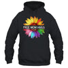 Free Mom Hugs LGBTQ LGBT Pride Daisy Rainbow Flower Shirt & Tank Top | siriusteestore
