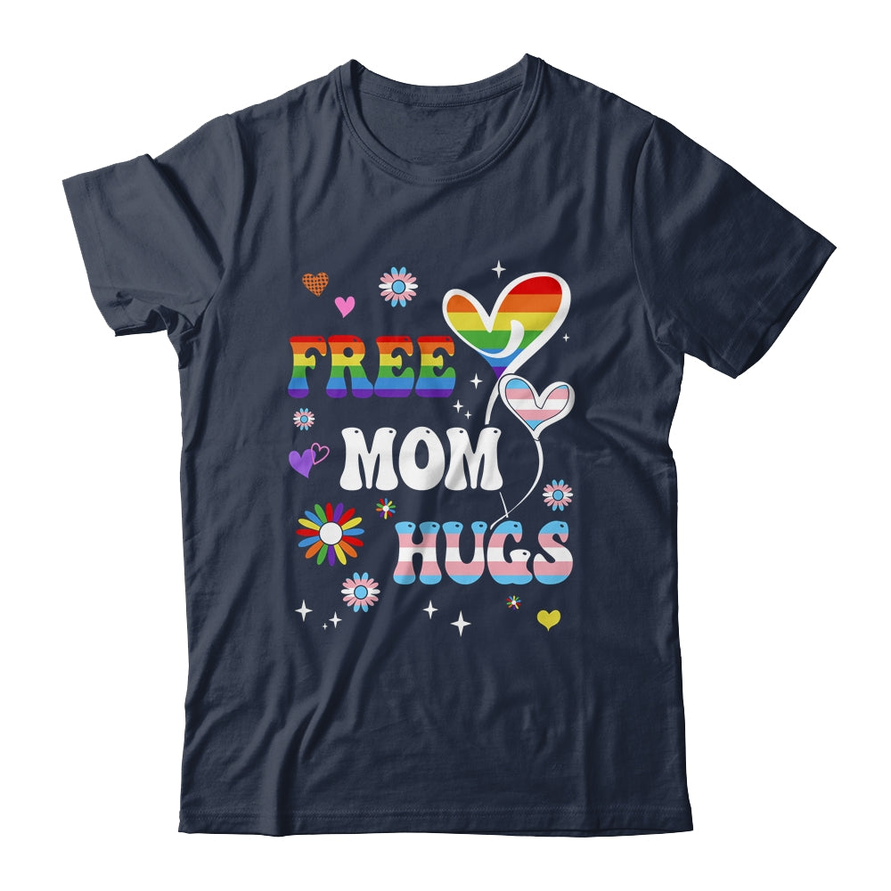 Free Mom Hugs LGBT Gay Pride Transgender Rainbow Flag Shirt & Tank Top | siriusteestore