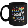 Free Mom Hugs LGBT Gay Pride Transgender Rainbow Flag Mug | siriusteestore