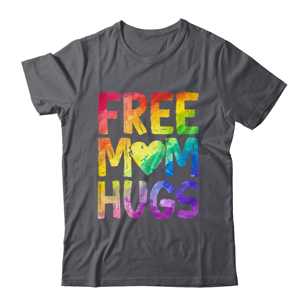 Free Mom Hugs LGBT Pride LGBTQ Lesbian Gay Rainbow Shirt & Tank Top | siriusteestore