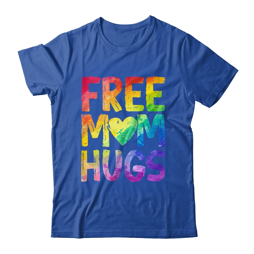 Free Mom Hugs LGBT Pride LGBTQ Lesbian Gay Rainbow Shirt & Tank Top | siriusteestore