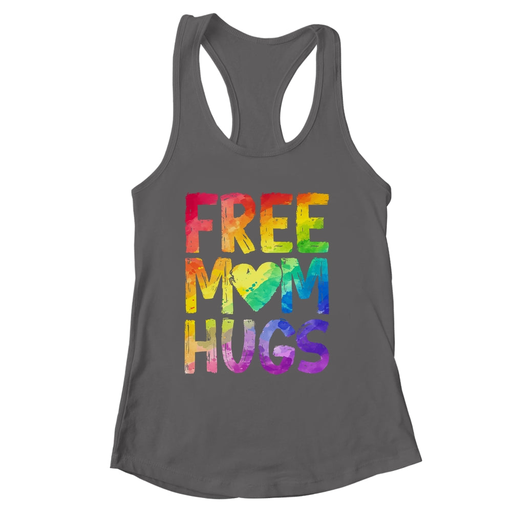 Free Mom Hugs LGBT Pride LGBTQ Lesbian Gay Rainbow Shirt & Tank Top | siriusteestore