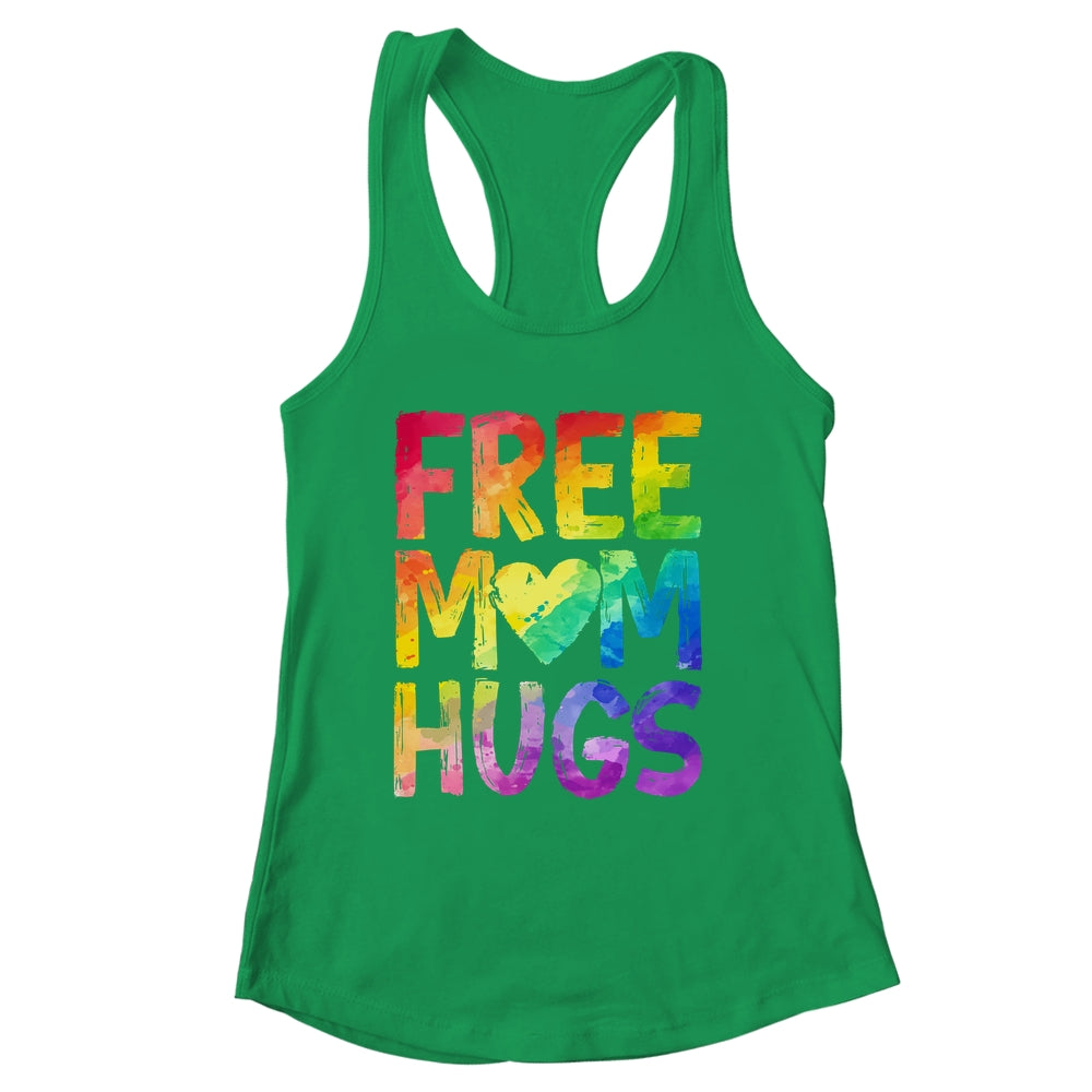 Free Mom Hugs LGBT Pride LGBTQ Lesbian Gay Rainbow Shirt & Tank Top | siriusteestore