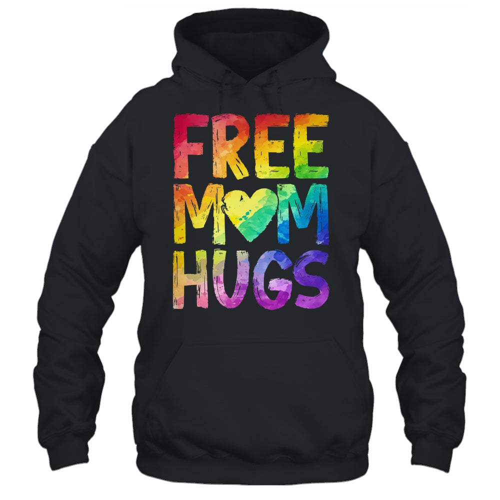 Free Mom Hugs LGBT Pride LGBTQ Lesbian Gay Rainbow Shirt & Tank Top | siriusteestore