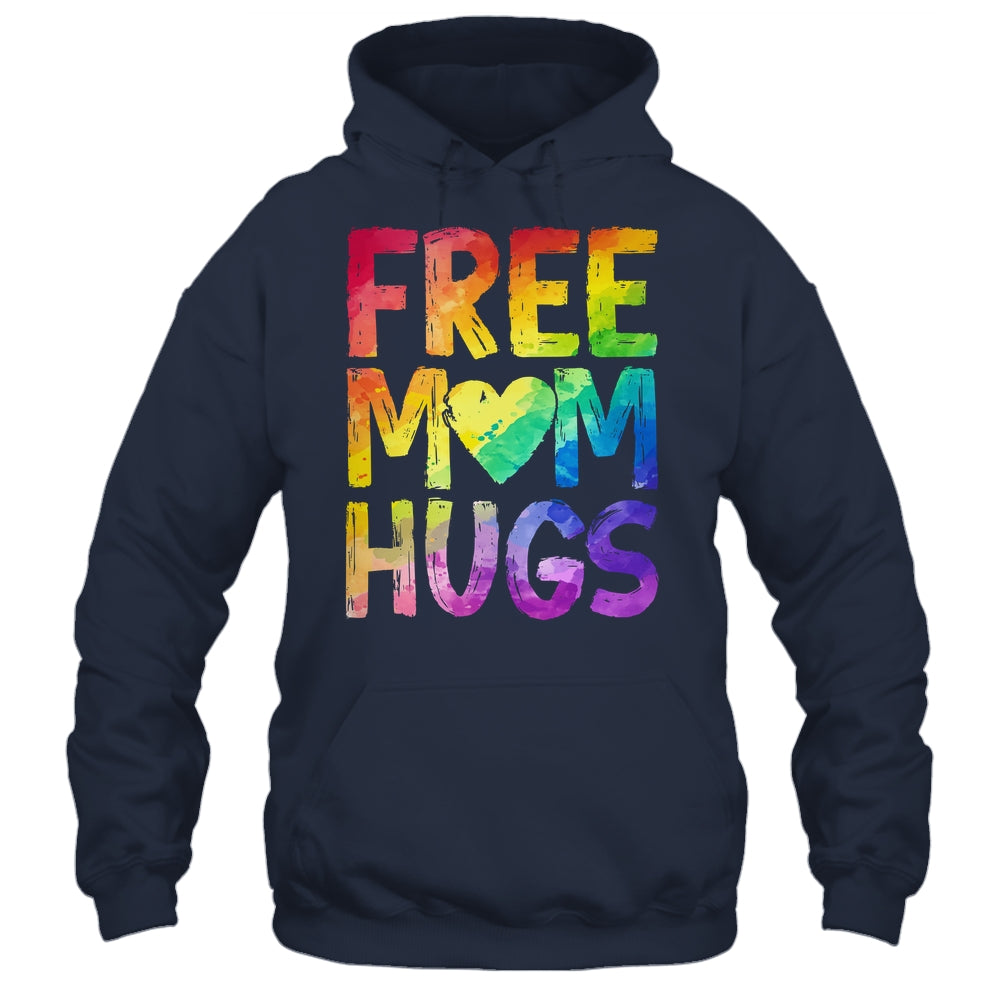 Free Mom Hugs LGBT Pride LGBTQ Lesbian Gay Rainbow Shirt & Tank Top | siriusteestore