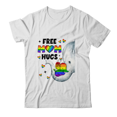 Free Mom Hugs Rainbow Elephant LGBT Pride Month Shirt & Tank Top | siriusteestore
