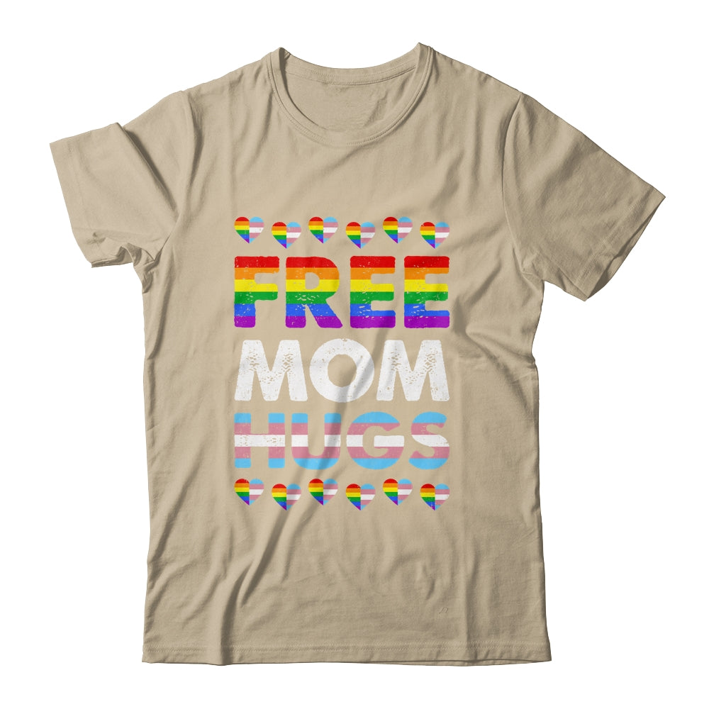Free Mom Hugs Rainbow LGBTQ Gay Pride Month Proud Ally Shirt & Tank Top | siriusteestore