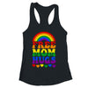 Free Mom Hugs Rainbow LGBT Lesbian Gay Trans Pride Groovy Shirt & Tank Top | siriusteestore
