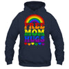 Free Mom Hugs Rainbow LGBT Lesbian Gay Trans Pride Groovy Shirt & Tank Top | siriusteestore