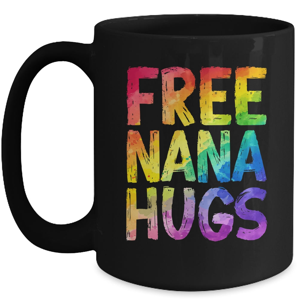 Free Nana Hugs LGBT Pride LGBTQ Lesbian Gay Rainbow Mug | siriusteestore