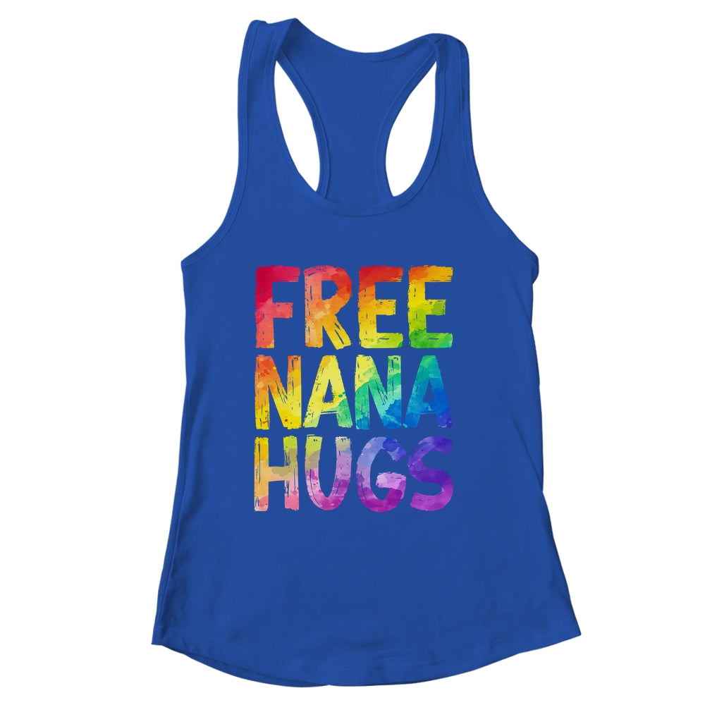 Free Nana Hugs LGBT Pride LGBTQ Lesbian Gay Rainbow Shirt & Tank Top | siriusteestore