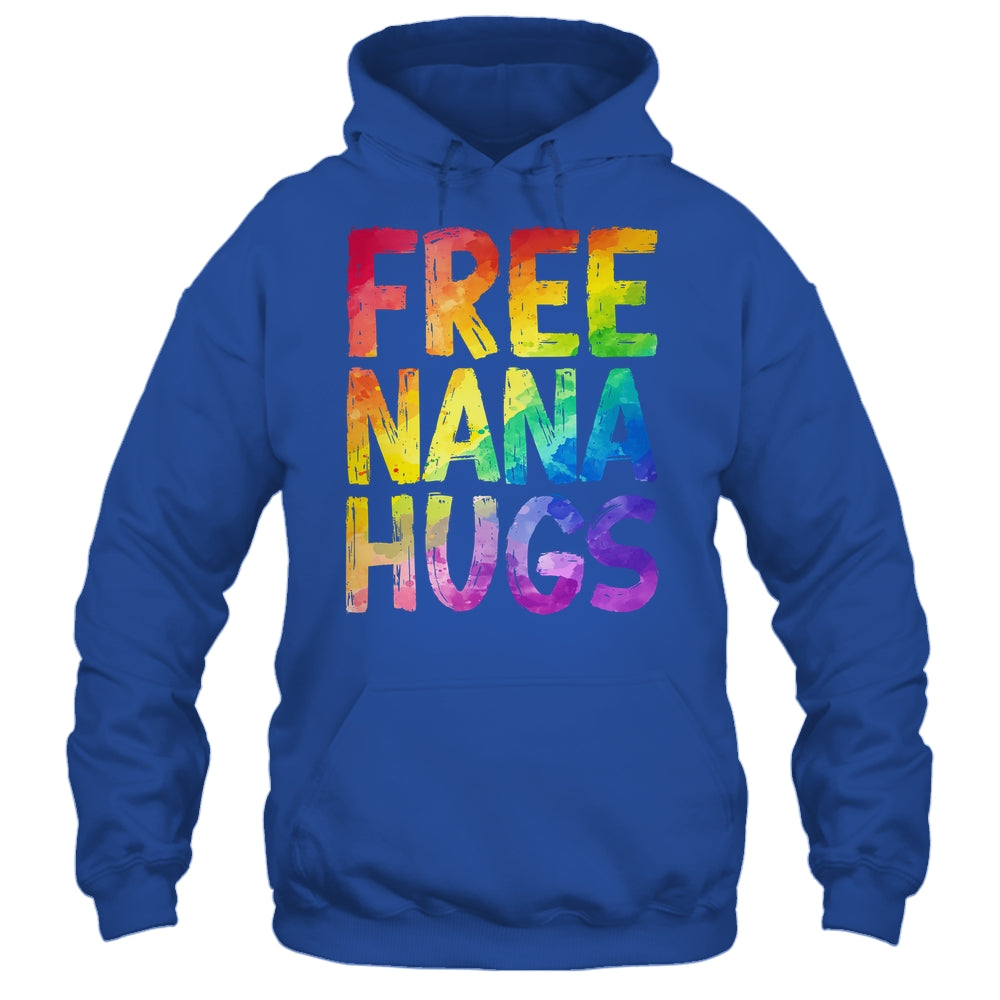 Free Nana Hugs LGBT Pride LGBTQ Lesbian Gay Rainbow Shirt & Tank Top | siriusteestore
