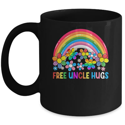 Free Uncle Hugs LGBT Gay Lesbian Transgender Pride Rainbow Mug | siriusteestore
