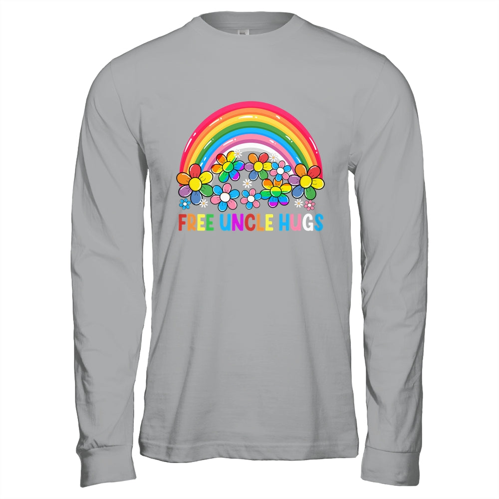 Free Uncle Hugs LGBT Gay Lesbian Transgender Pride Rainbow Shirt & Hoodie | siriusteestore