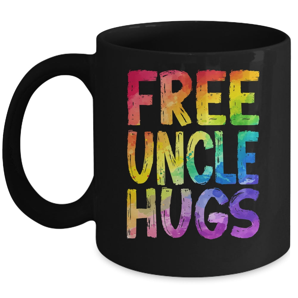 Free Uncle Hugs LGBT Pride LGBTQ Lesbian Gay Rainbow Mug | siriusteestore