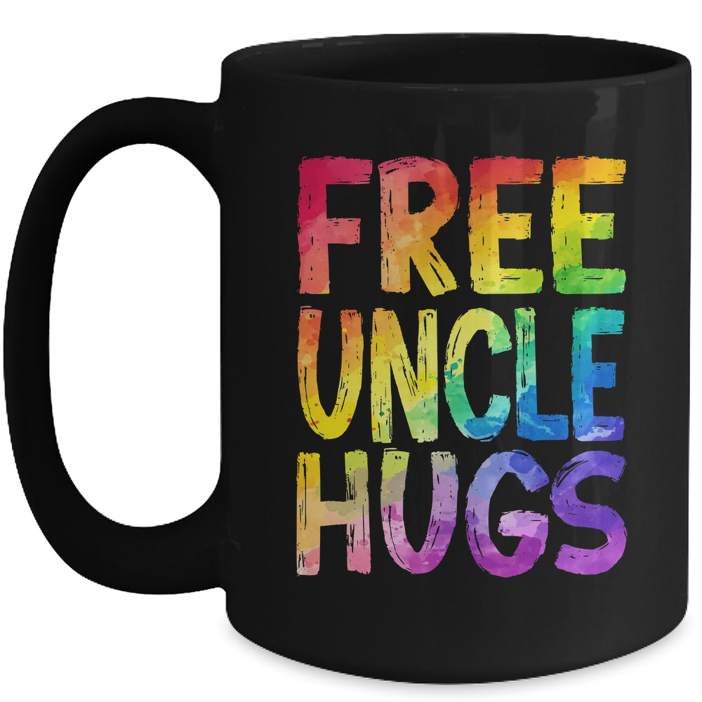 Free Uncle Hugs LGBT Pride LGBTQ Lesbian Gay Rainbow Mug | siriusteestore