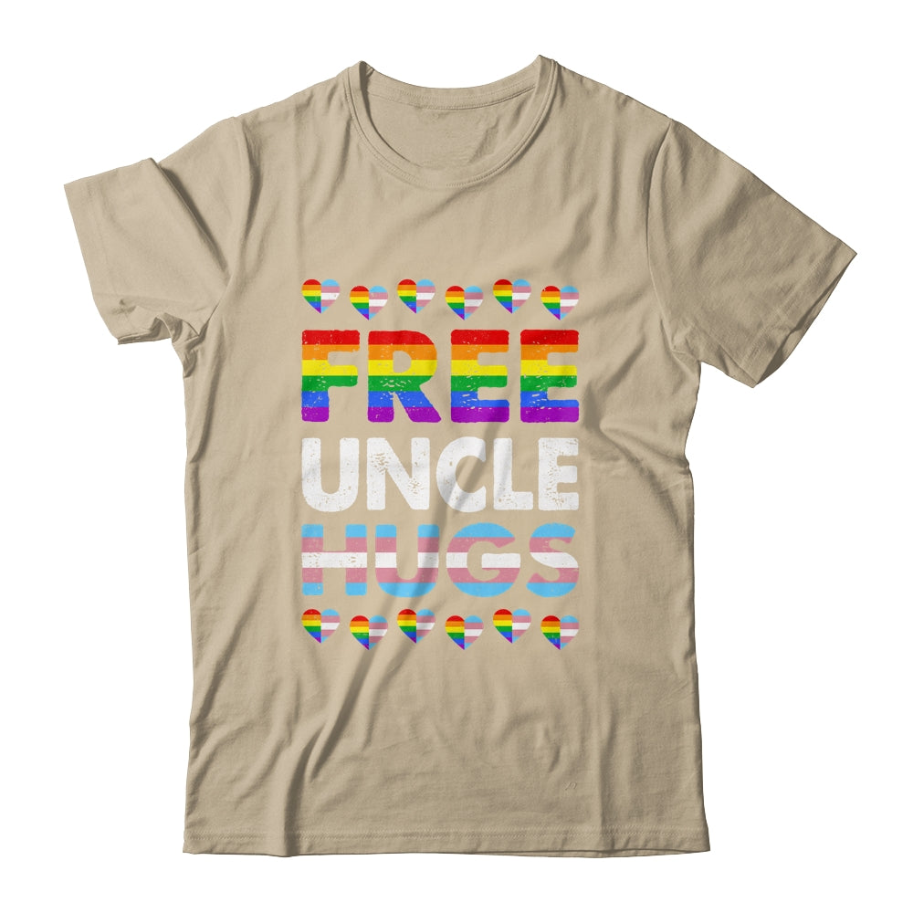 Free Uncle Hugs Rainbow LGBTQ Gay Pride Month Proud Ally Shirt & Hoodie | siriusteestore