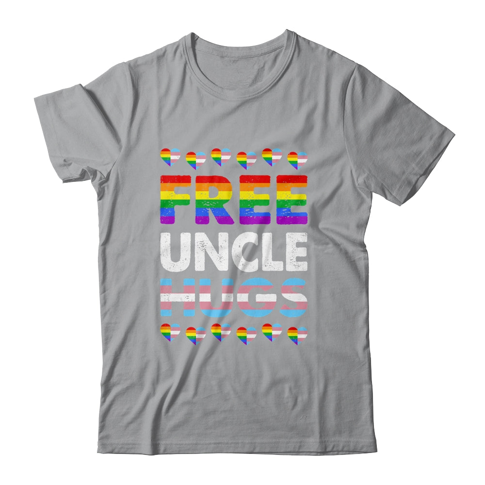Free Uncle Hugs Rainbow LGBTQ Gay Pride Month Proud Ally Shirt & Hoodie | siriusteestore