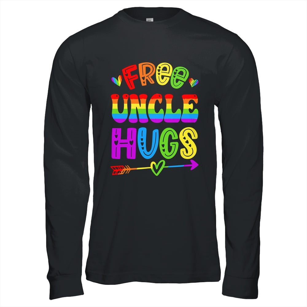 Free Uncle Hugs Rainbow LGBT Lesbian Gay Pride Trans Retro Shirt & Hoodie | siriusteestore
