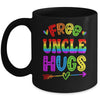 Free Uncle Hugs Rainbow LGBT Lesbian Gay Pride Trans Retro Mug | siriusteestore