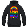 Free Uncle Hugs Rainbow LGBT Lesbian Gay Trans Pride Groovy Shirt & Hoodie | siriusteestore