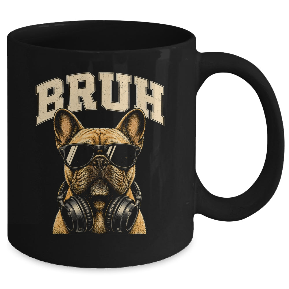 French Bulldog Bruh Youth Boys Funny Cute Dog Teen Kids Meme Mug | siriusteestore