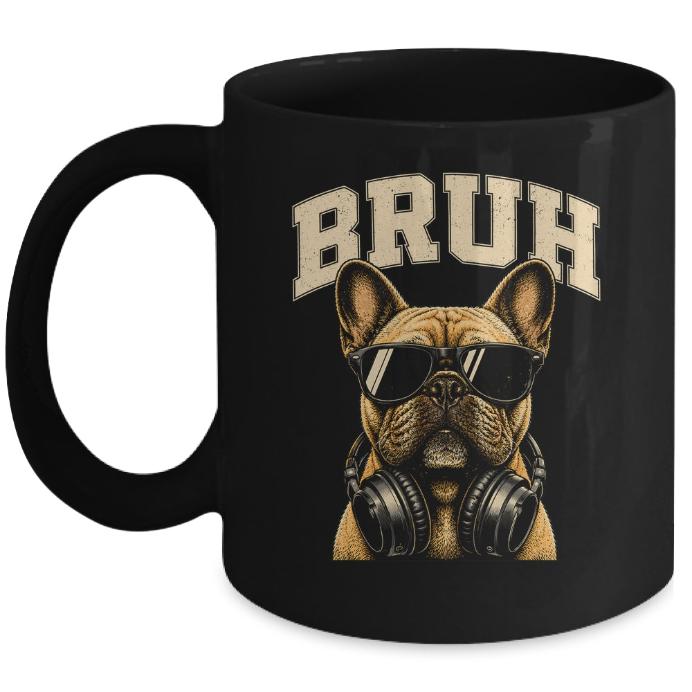 French Bulldog Bruh Youth Boys Funny Cute Dog Teen Kids Meme Mug | siriusteestore