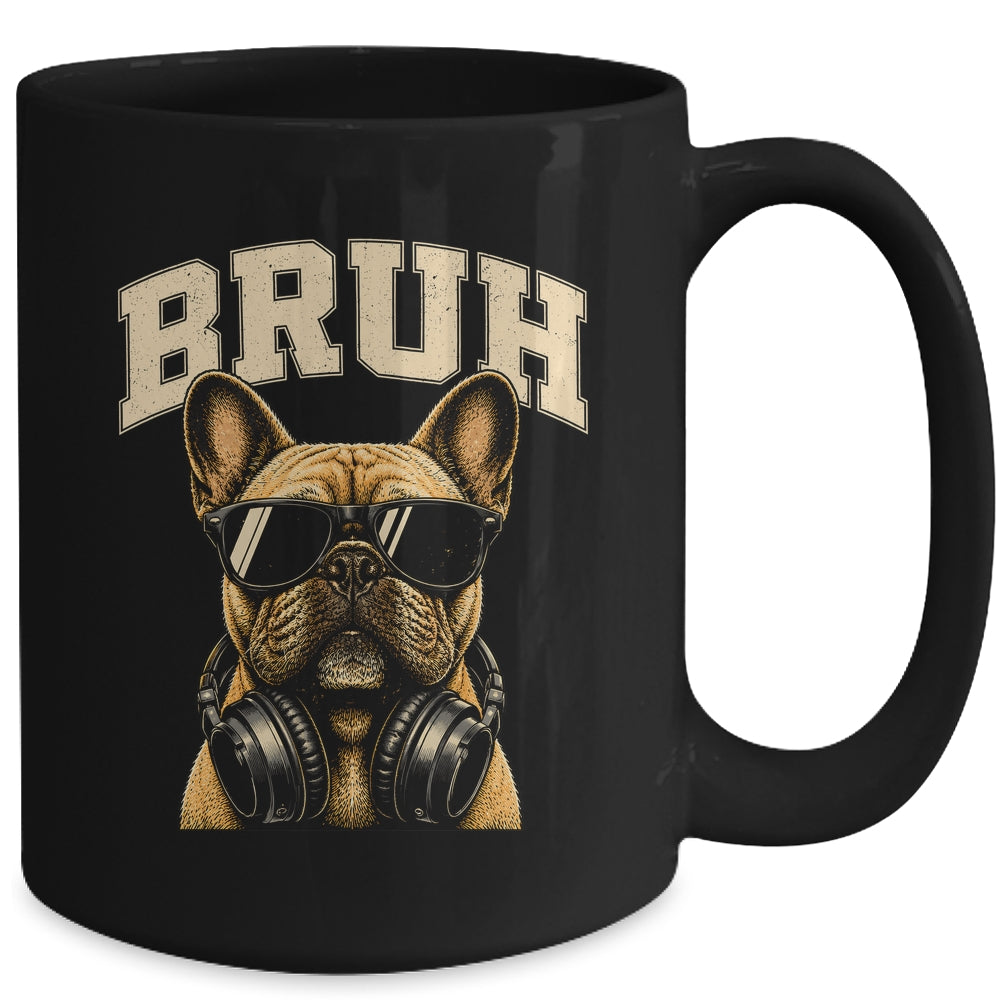 French Bulldog Bruh Youth Boys Funny Cute Dog Teen Kids Meme Mug | siriusteestore
