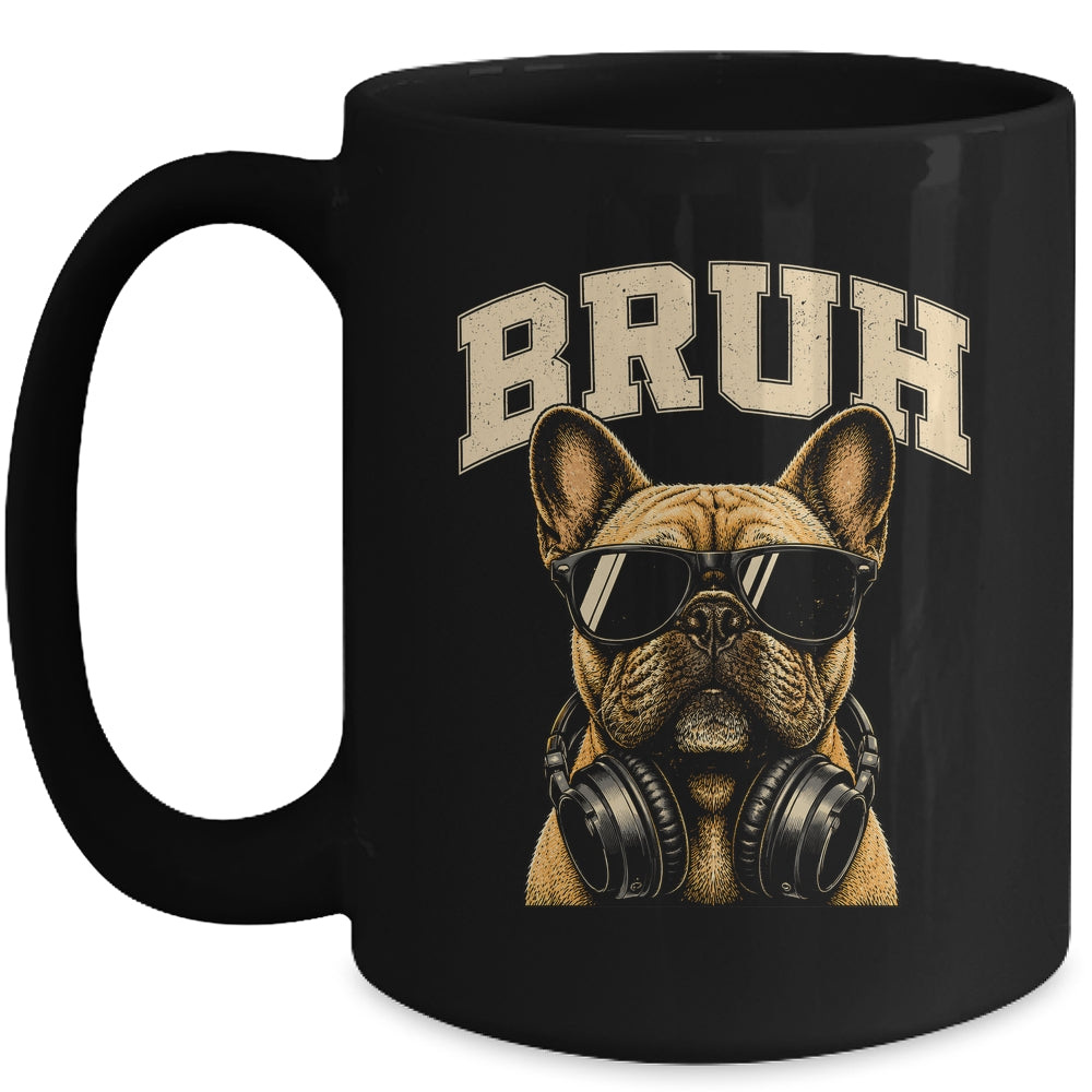 French Bulldog Bruh Youth Boys Funny Cute Dog Teen Kids Meme Mug | siriusteestore