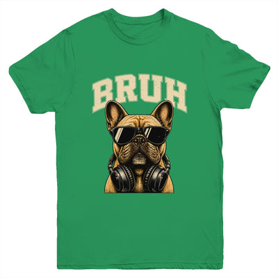 French Bulldog Bruh Youth Boys Funny Cute Dog Teen Kids Meme Youth Shirt | siriusteestore