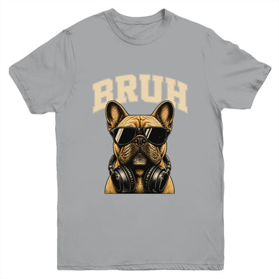 French Bulldog Bruh Youth Boys Funny Cute Dog Teen Kids Meme Youth Shirt | siriusteestore