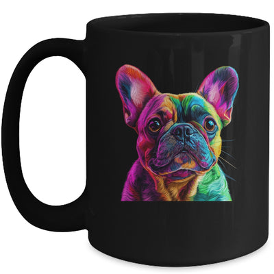 French Bulldog Dog Colorful Face Dog Lover Men Women Mug | siriusteestore