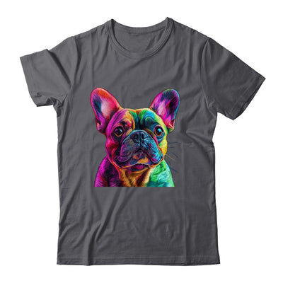 French Bulldog Dog Colorful Face Dog Lover Men Women Shirt & Tank Top | siriusteestore