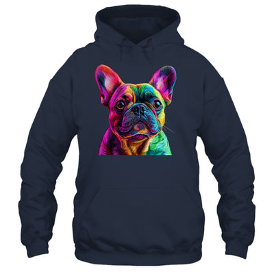 French Bulldog Dog Colorful Face Dog Lover Men Women Shirt & Tank Top | siriusteestore