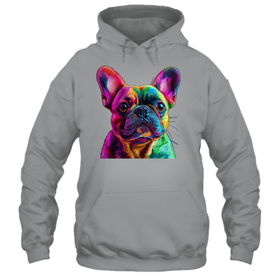 French Bulldog Dog Colorful Face Dog Lover Men Women Shirt & Tank Top | siriusteestore